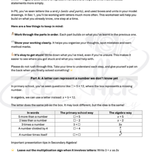 Secondary 1 Mathematics Headstart Recordings